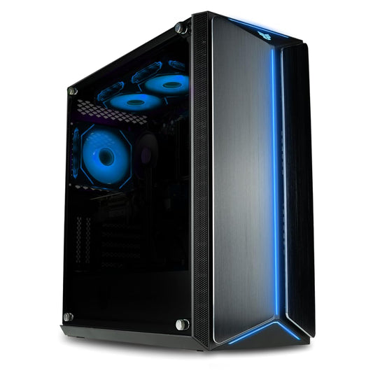 Mantis V2 Gamer Desktop PC - GeForce RTX 5070 TI (> 3090), Intel 14-Core 14600K (>i7-12700K), WaterCooled, 32GB DDR5 RAM, 2TB NVMe SSD, WiFi 6E + BT, HDMI, Windows 11 Pro - RGB Gaming Computer