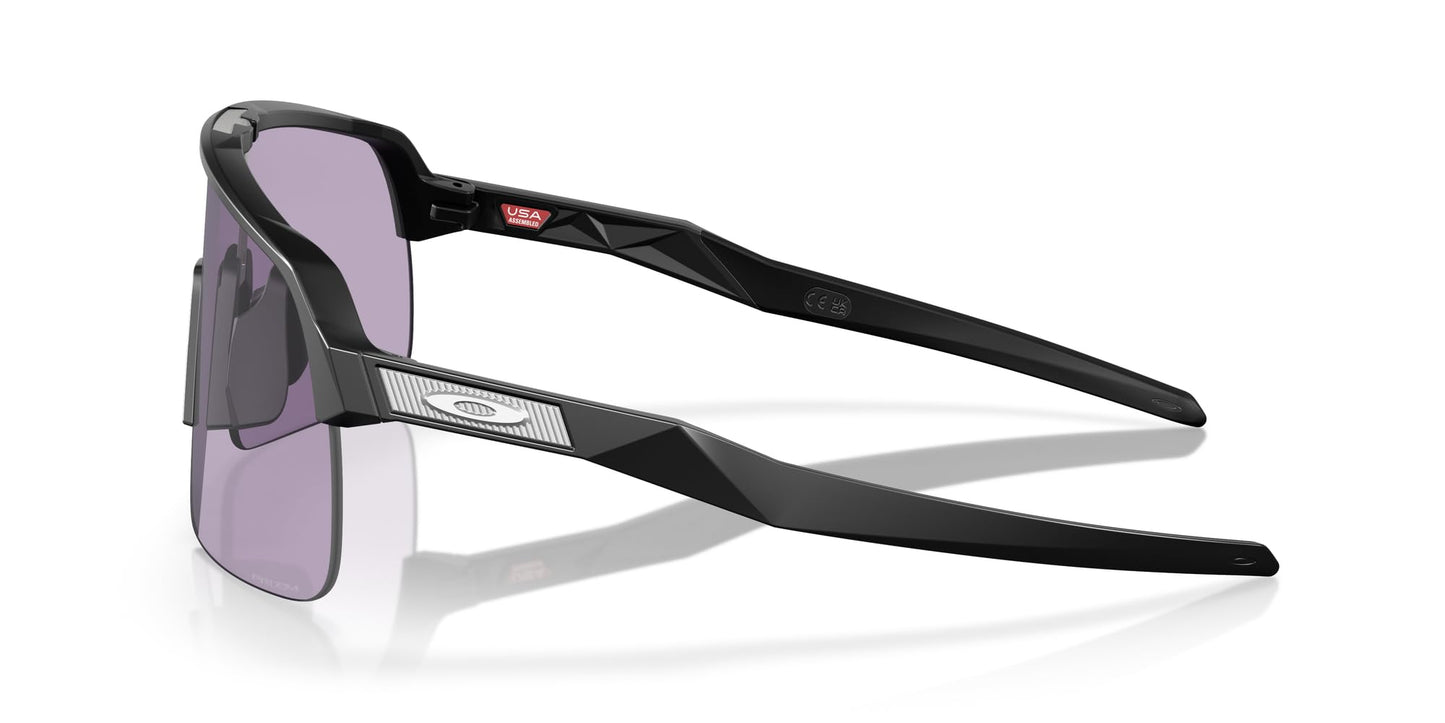 Oakley Men's OO9463A Sutro Lite Low Bridge Fit Rectangular Sunglasses, Matte Black/Prizm Slate, 39 mm