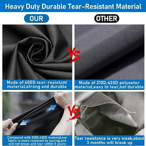 Griddle Cover for Blackstone 28 XL inch Griddle,Rip-Proof Upgraded Heavy Duty Material 75in Culinary Griddle Cover,Waterproof UV & Fade Resistant Flat Top Gas Grill Cover with Strap and Two Zippers