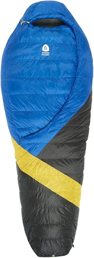Sierra Designs Cloud 35 Degree DriDown Sleeping Bag Ultralight Zipperless Down Sleeping Bag for Backpacking and Camping