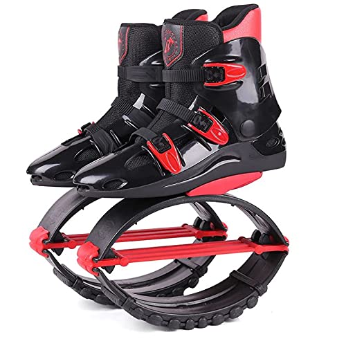 Jump Shoes | Bounce Shoes | Exercise & Fitness Adults Unisex 120LBS - 300LBS (Men's 6-8 150-250 LBS, Red Black)
