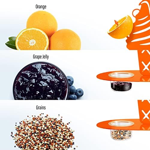Oriole Metal Bird Feeder for Outdoor Jelly and Oranges, Baltimore Oriole Jelly Bird Feeder with Ice Cream Design for Outdoors Hanging (Orange)