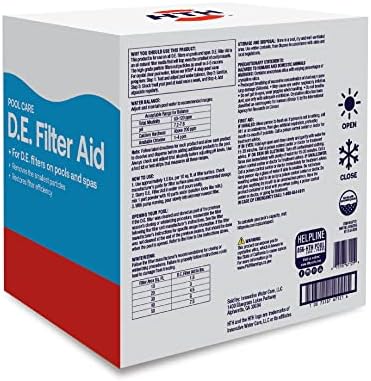 HTH 67121 Swimming Pool Care D.E. Filter Aid, Improve Filtration Efficiency and Water Clarity, 10lb