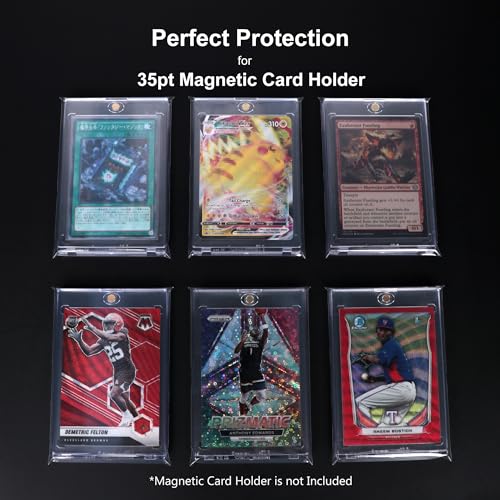 Alteagle Resealable Sleeves for 35PT Magnetic Card Holders, Exact Fit Team Bags for 35 PT Magnetic Card Holders (400 Pack)