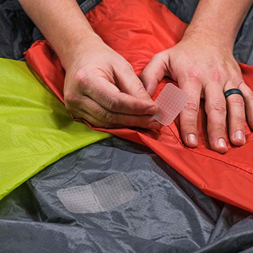 GEAR AID Tenacious Tape Silnylon Patches for Silicone Tent and Tarp Repair, 2-pk, 3”x5”