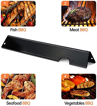 Flavorizer Bars and Heat Deflectors Replacement for Weber Genesis II (3+5 Genesis II)