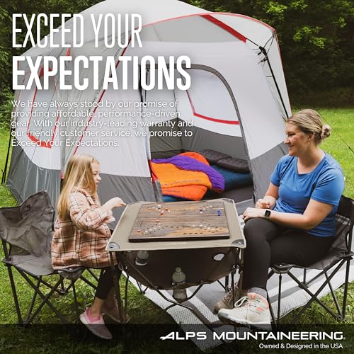 ALPS Mountaineering Camp Creek 4 Person Tent - Gray/Red