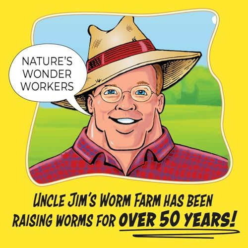 Uncle Jim's Worm Farm 3000 Count Mealworms for Reptiles and Chickens | Mealworms for Feeding Lizard, Gecko, Bearded Dragons, Chickens, Birds, and More | Suitable for Fishing Bait