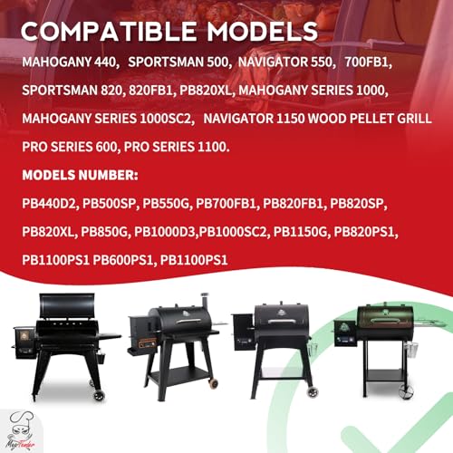 PID Rectangular Digital Control Board (AC03P9)(Non-WiFi) Replacement for Pit Boss Pellet Grills 440-1150, Sportsman PB500SP PB820SP; Navigator PB550G PB1150G; Mahogany PB440D2 PB700FB1; Pro Series