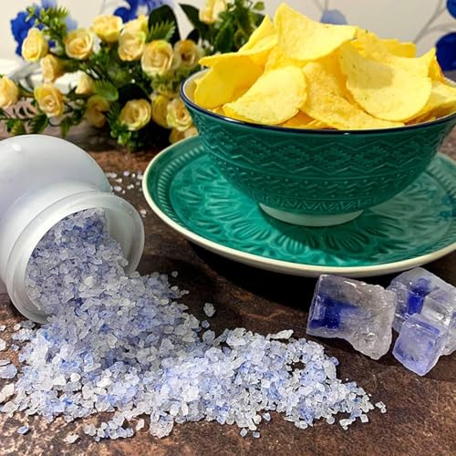 Ancient Blue Salt โ Rare Mineral Treasure | High Potassium, Low Sodium, Pure & Unprocessed | Gourmet-Grade by Richure 100g (3.52 oz)