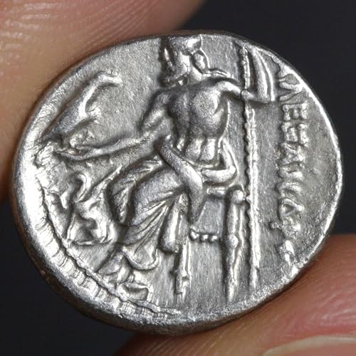 Alexander The Great Coin Ancient Greece Silver Drachm (300 BC) with Certificate of Authenticity (SKU 784G)