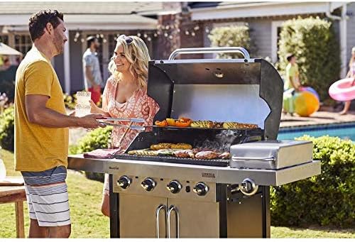 Grill Replacement Parts for Charbroil 463215515, 463268007, 463268008, 463268107, 463244011, 463251512, 463215514, 463268606, 463247009, 463268706, 463215513 Models, G614-0045-W1 Heat Tent 4-PACK