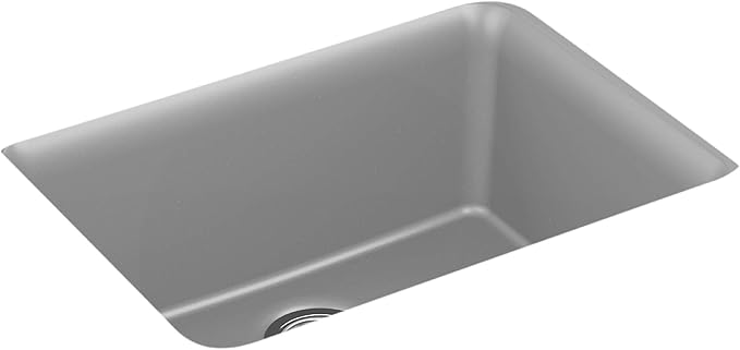 KOHLER K-28001-CM4 Cairn Sink, 24 in, Matte Grey