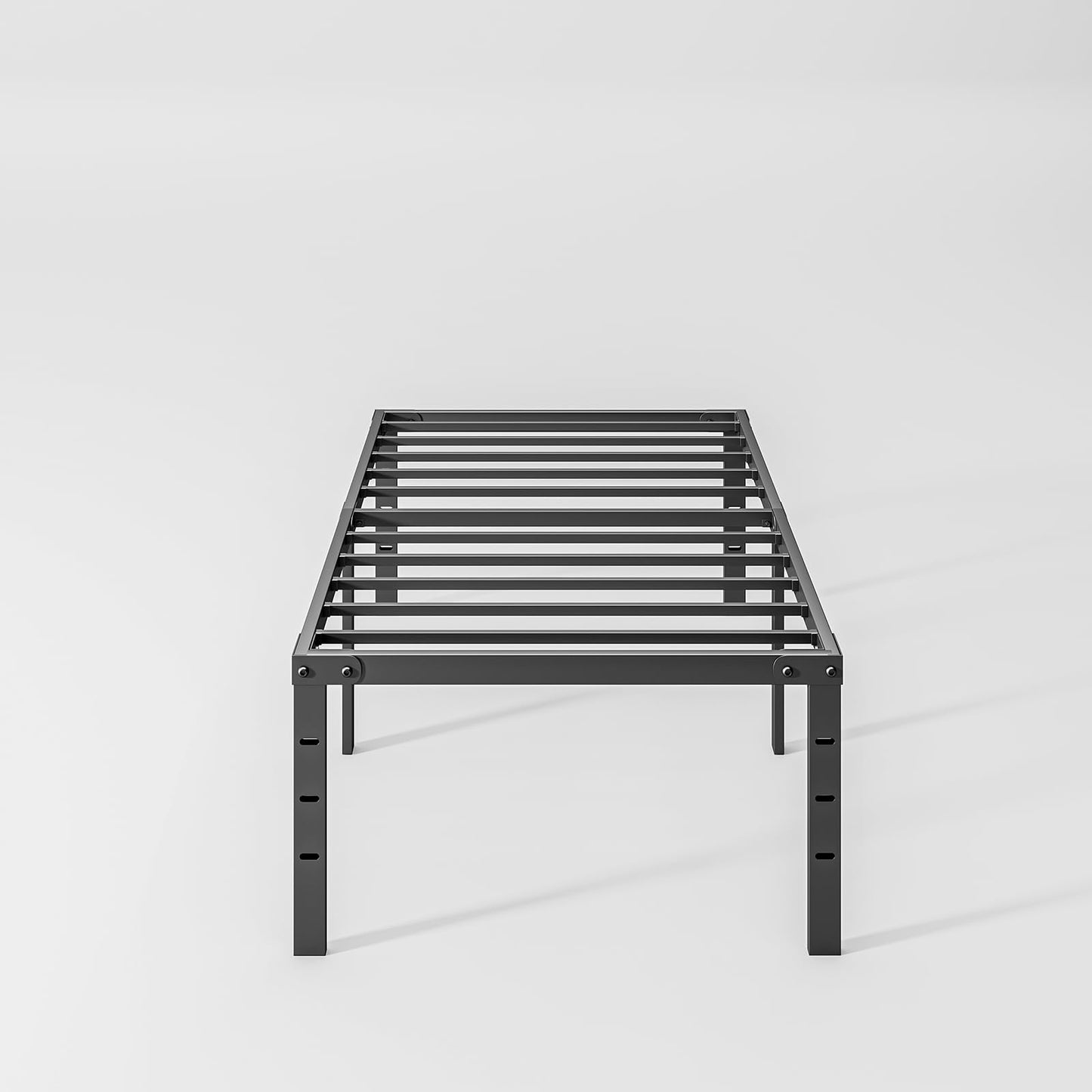 AGXI 20 Inch Twin Bed Frame No Box Spring Needed, Heavy Duty Tall Metal Twin Platform Bed Frames with Large Storage Space, Easy Assembly Strong Bearing Capacity, Noise Free