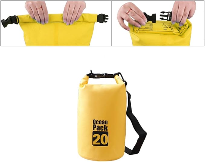 Dry Sack/Floating Waterproof Bag 2L/5L/10L/20L/30L for Boating, Kayaking, Hiking, Snowboarding, Camping, Rafting, Fishing and Backpacking