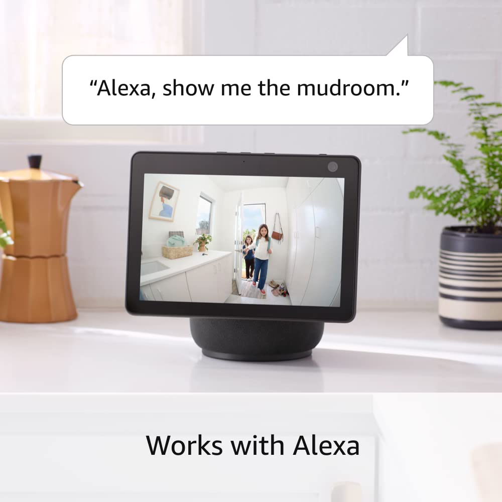 Like-New Ring Indoor Cam (newest model) — Home or business security in 1080p HD video, White