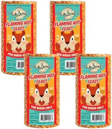 Mr. Bird Flaming Hot Feast Small Cylinder (Pack of 4)