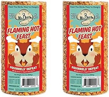 2-Pack of Mr. Bird Flaming Hot Feast Small Cylinder 19 oz.