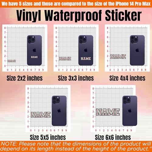 Custom Baseball Sticker Personalized Player Name Number Baseball Softball Bat Knob Waterproof Die-Cut Vinyl Sticker for Bat Knob Laptop Water Bottle Phone Cars Helmet Hardhat Player Sport Gift S6