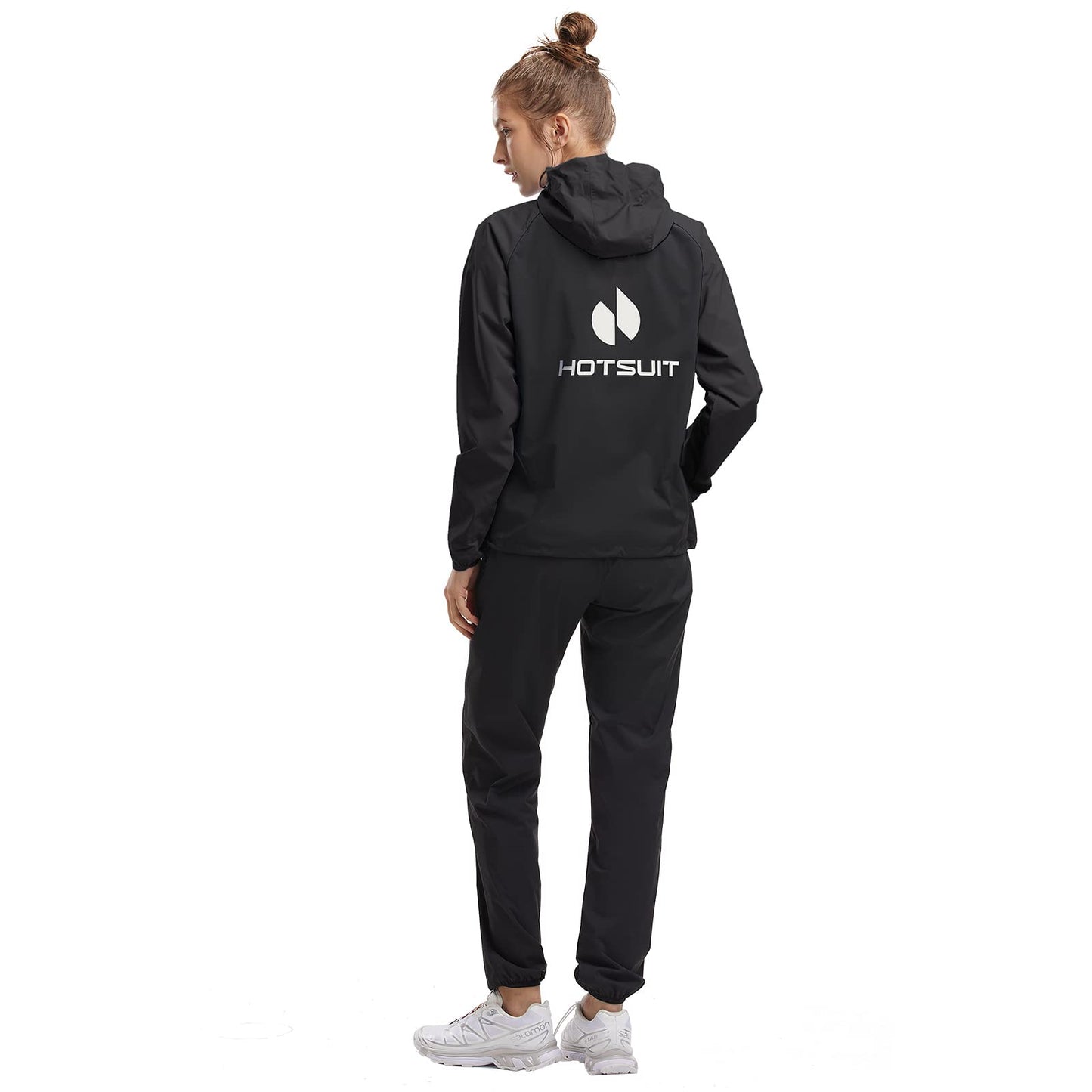 HOTSUIT Sauna Suit Women Weight Loss Boxing Gym Sweat Suits Workout Jacket, Black, S