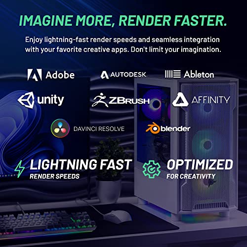 Skytech Archangel Gaming PC Desktop, Intel i5 13400F 2.5 GHz (4.6GHz Turbo Boost), NVIDIA RTX 4060 8GB GDDR6, 2TB SSD, 32GB DDR5 RAM 5200 RGB, 650W Gold PSU, Wi-Fi, Win 11 Home