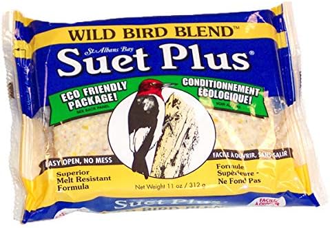 Suet Plus Suet Cakes 12 Pack of 11 oz Bird Suet Cakes (Wild Bird Blend)