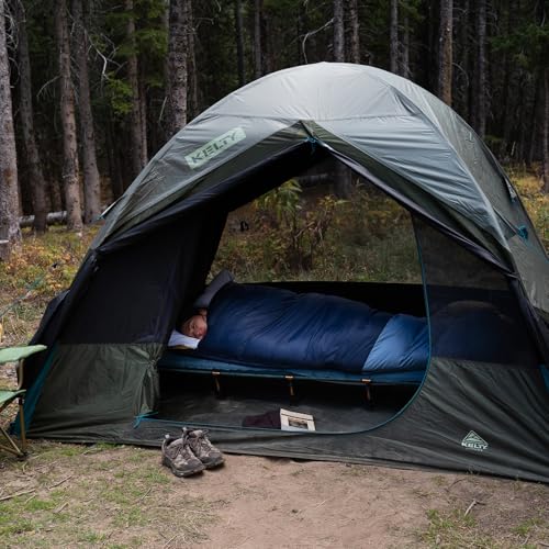 Kelty Daydreamer 4P + 6P Camping Tent, Blackout Fabric, Interior Light Diffusing Gear Loft, Standing Height, PFAS Free (4 Person)