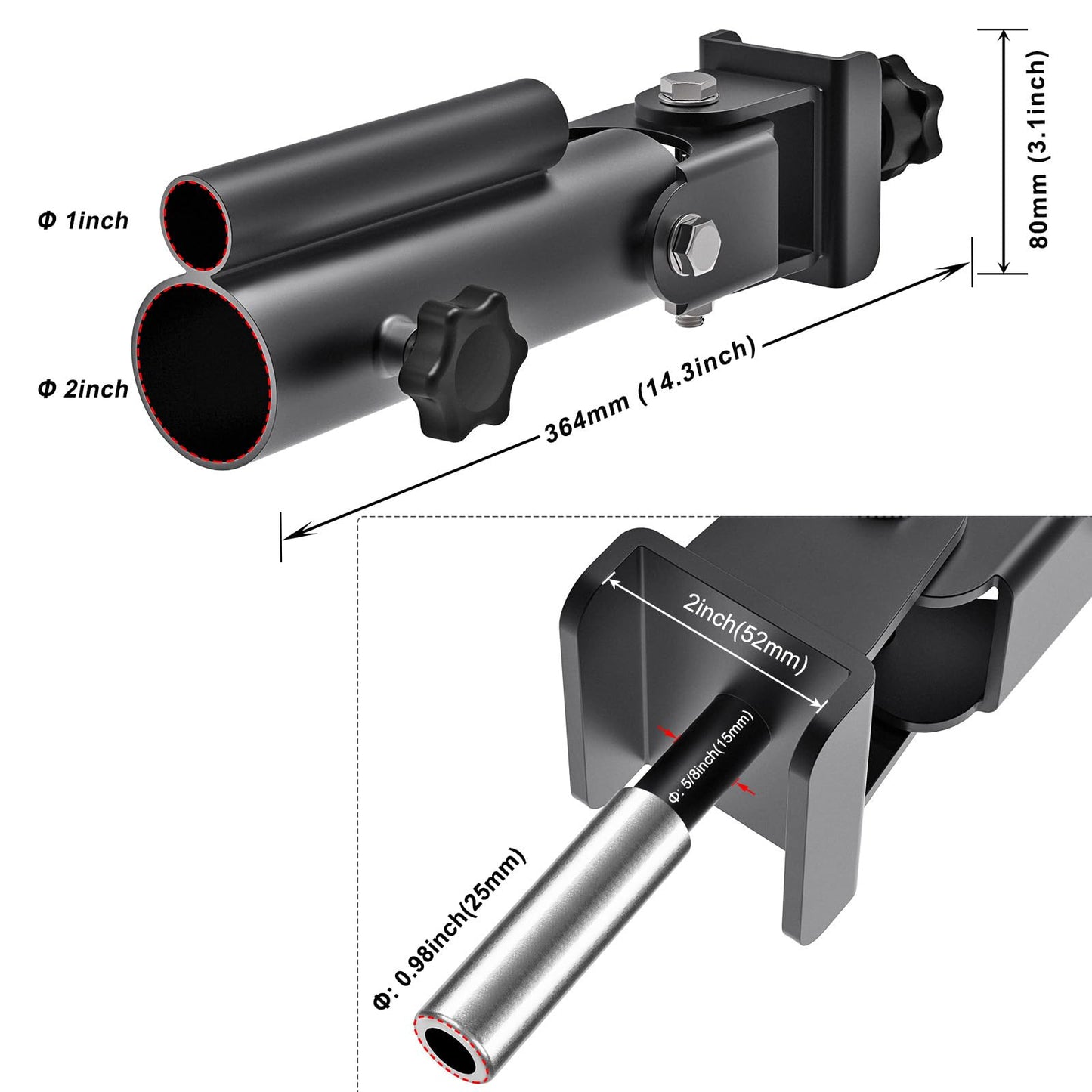 SELEWARE V Bar Row Landmine Handle Attachment and T Bar Row Landmine Attachment Bundle - Heavy-Duty, Non-Slip Grip for Olympic Barbell Strength Training