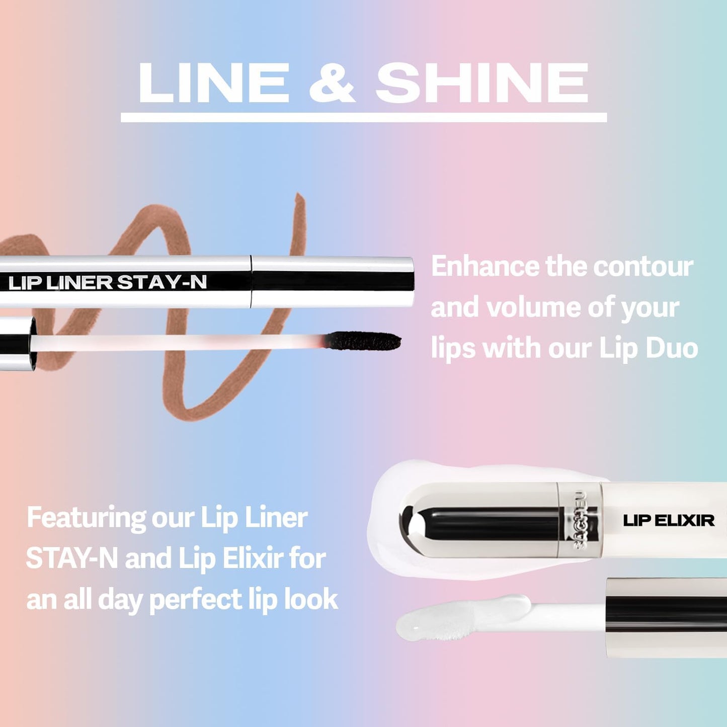 Sacheu Lip Liner Stay-N - Peel Off Lip Stain. Long Lasting Matte Lip Tattoo, Transfer Proof Lipstain Infused with Hyaluronic Acid & Vitamin E, for All Skin Types. Vegan and Cruelty-Free, PLUMped