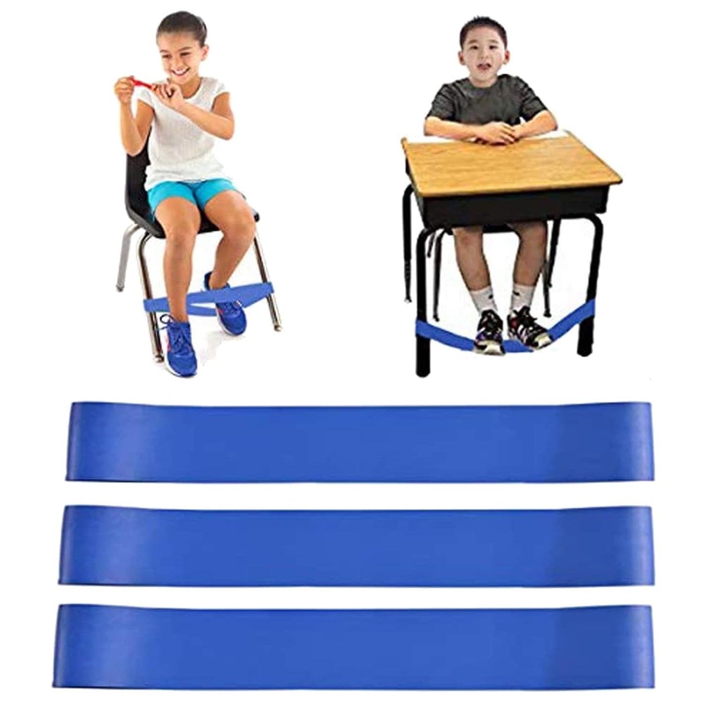 Chair Bands for Kids with Fidgety Feet, Alternative Seating in Classrooms, for Kids with Sensory ADHD ADD Autism and Sensory Needs