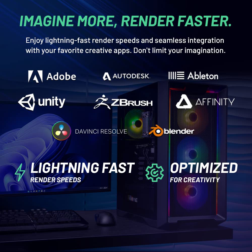 Skytech Nebula Gaming PC Desktop, Ryzen 5 5600 3.5 Ghz (4.4GHz Turbo Boost), NVIDIA RTX 3050 6GB GDDR6, 1TB SSD, 16GB DDR4 RAM 3200, 650W Gold PSU, Wi-Fi, Win 11 Home