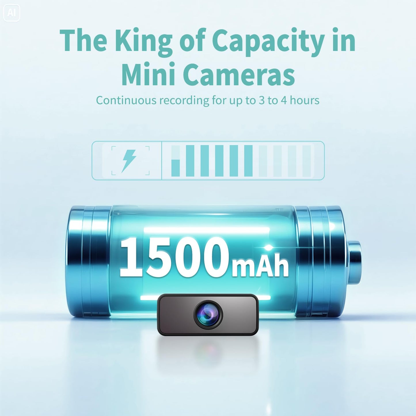 Hidden Camera, Nanny Cam for Home | 2025 4K HD Mini Security Camera, Free Cloud & SD Storage, Works with/Without WiFi for Baby/Pet/Nanny Monitoring