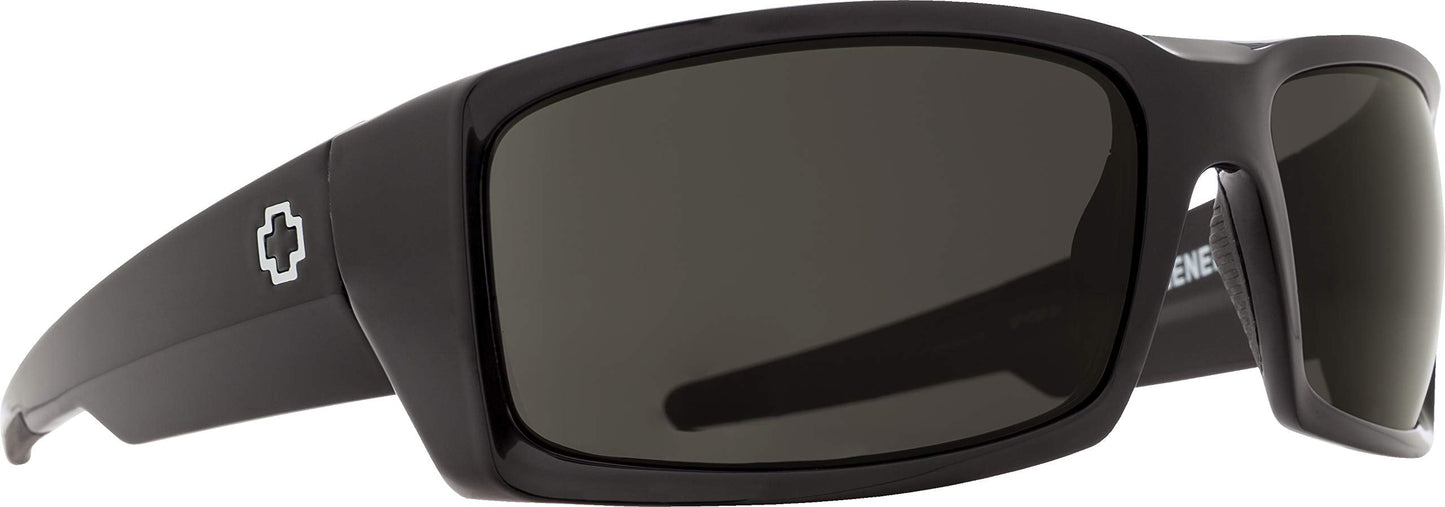 Spy Optic Men's General Rectangular Sunglasses, Ansi Black/Gray, 60 mm