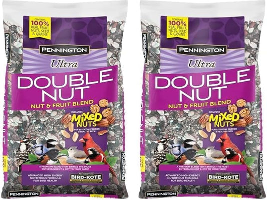 Pennington Ultra Double Nut, Nut & Fruit Blend 10lbs (Pack of 2)