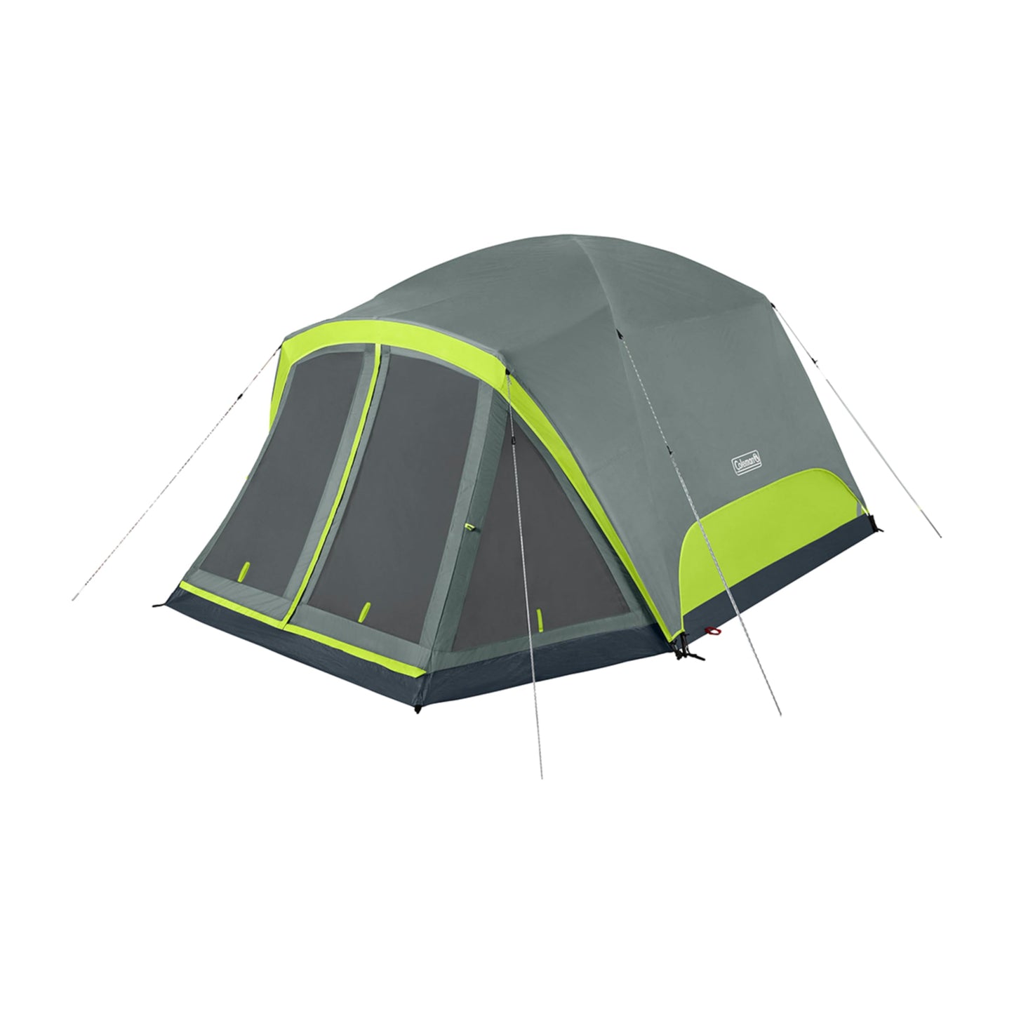 Coleman Skydome Camping Tent with Screened Porch & 5-Minute Setup, Weatherproof 4/6/8 Person Tent with Rainfly & Carry Bag, Made of PFAS-Free Materials