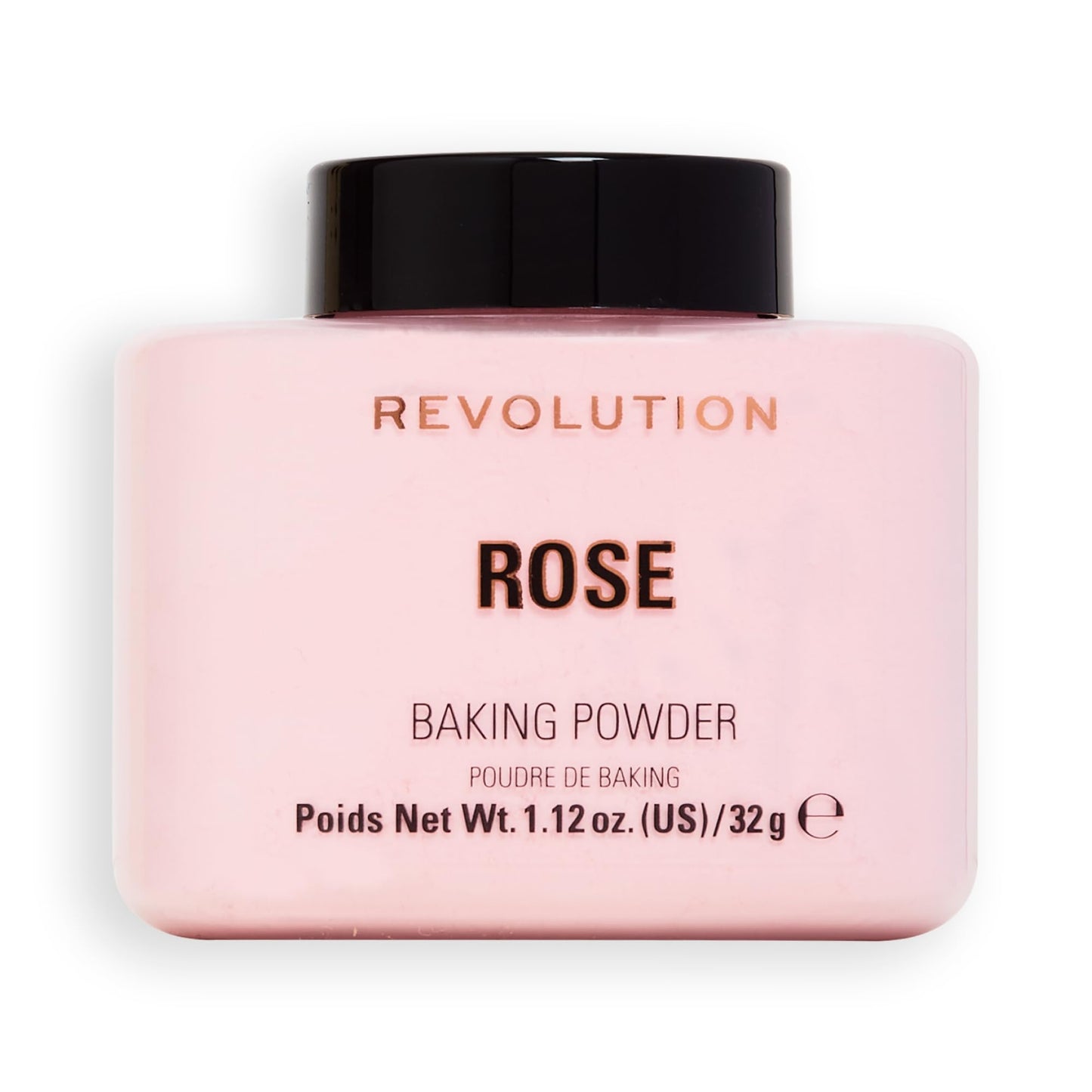 Revolution, Loose Baking Powder, Makeup Setting Powder, Long Lasting Coverage, Mattifies & Reduces Shine, Rose, 1.13 oz