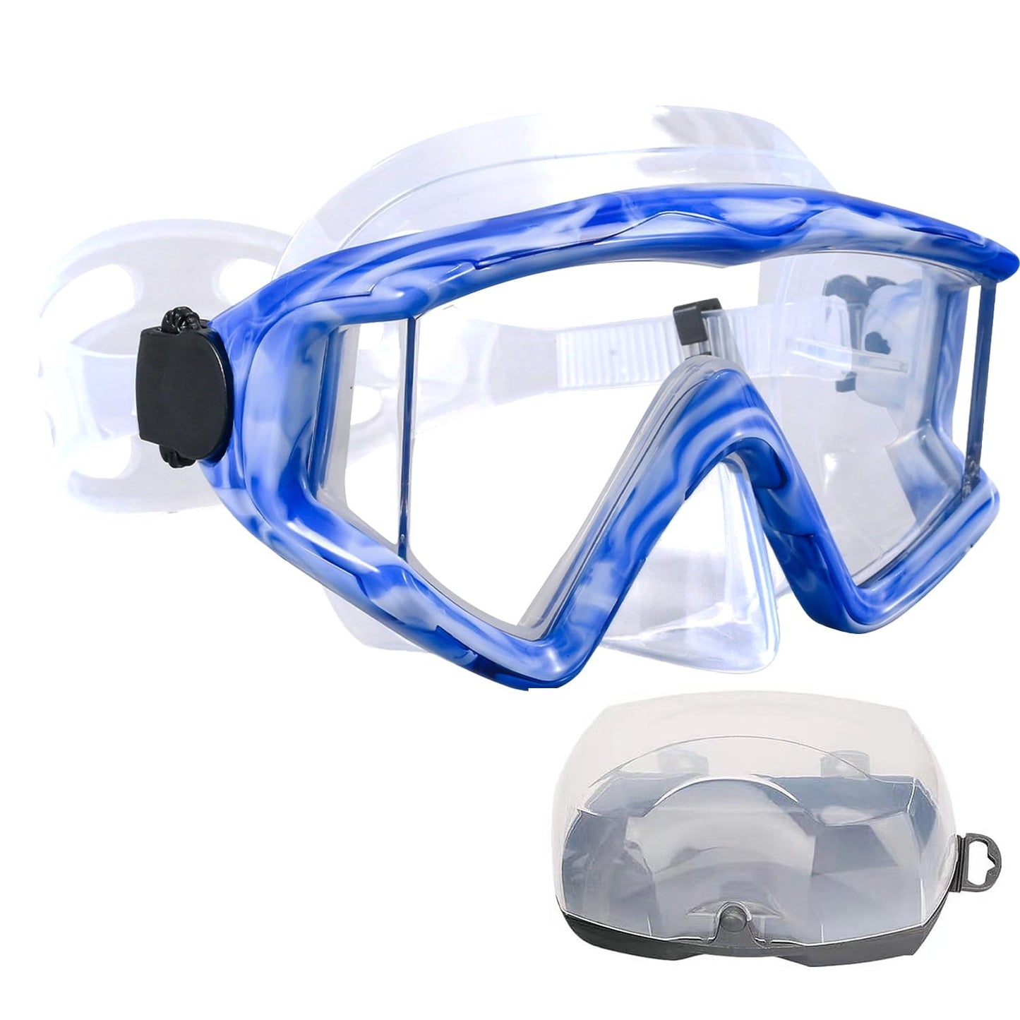 AQUA A DIVE SPORTS Diving mask Anti-Fog Swimming Snorkel mask Suitable for Adults Scuba Dive Swim Snorkeling Goggles Masks