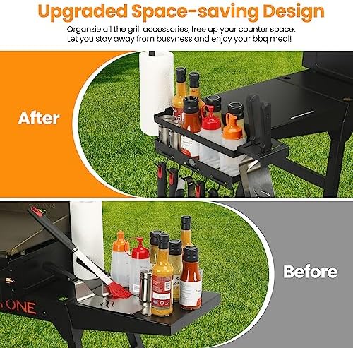 Blackstone Caddy, Grill Griddle Caddy for 28"/36" Griddles, Space Saving Blackstone Griddle Caddy,BBQ Accessories Caddy Organizer Box