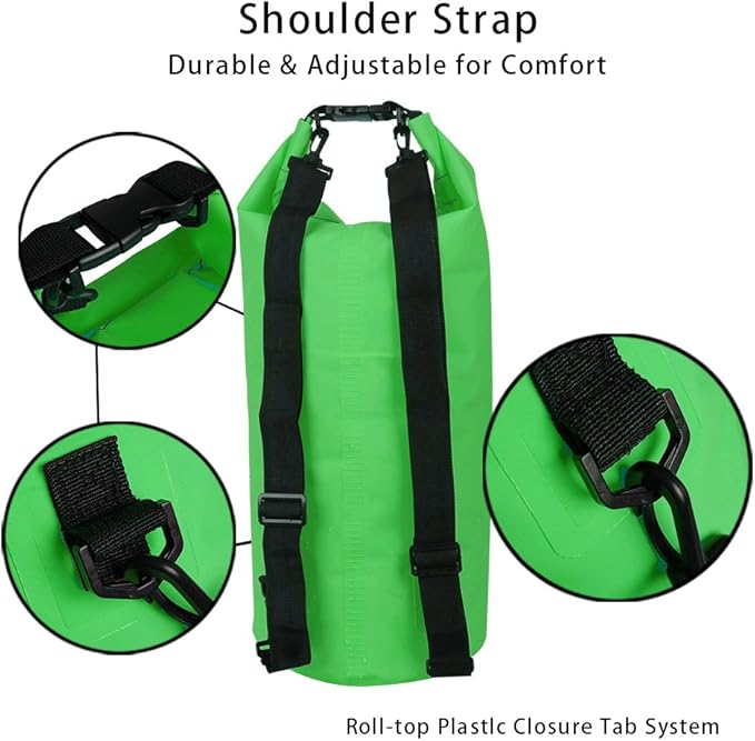 Dry Sack/Floating Waterproof Bag 2L/5L/10L/20L/30L for Boating, Kayaking, Hiking, Snowboarding, Camping, Rafting, Fishing and Backpacking