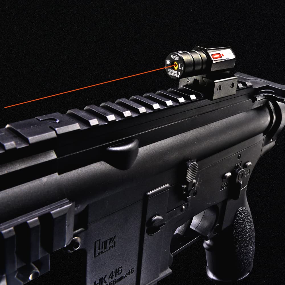 Compact Tactical Red Beam Laser Sight,Laser Dot Sight Scope for Rifles Pistols Handguns fits Standard 20mm Picatinny/Weaver or 11mm Dovetail Rail Mount (Red Dot 11/20)