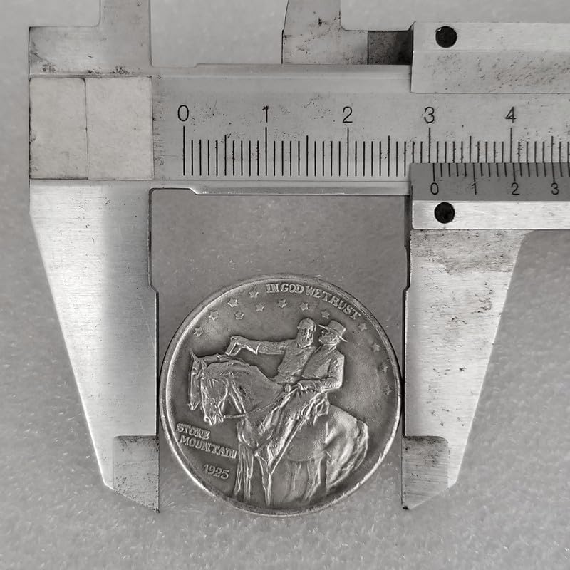 Antique Silver Coins, American Ancient Coin Collection, Flowing Hair Silver Dollar & Morgan Dollar Coin, U.S. Old Coins for Collectors, Commemorative Coins (Stone Mountain 1925)