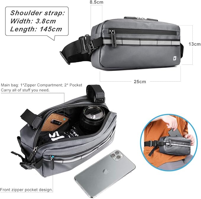 Rhinowalk Bike Bag Waterproof Bike Handlebar Bag,Bike Basket Bicycle Front Bag Shoulder Bag Waist Bag for Sport Bicycle Professional Cycling Accessories