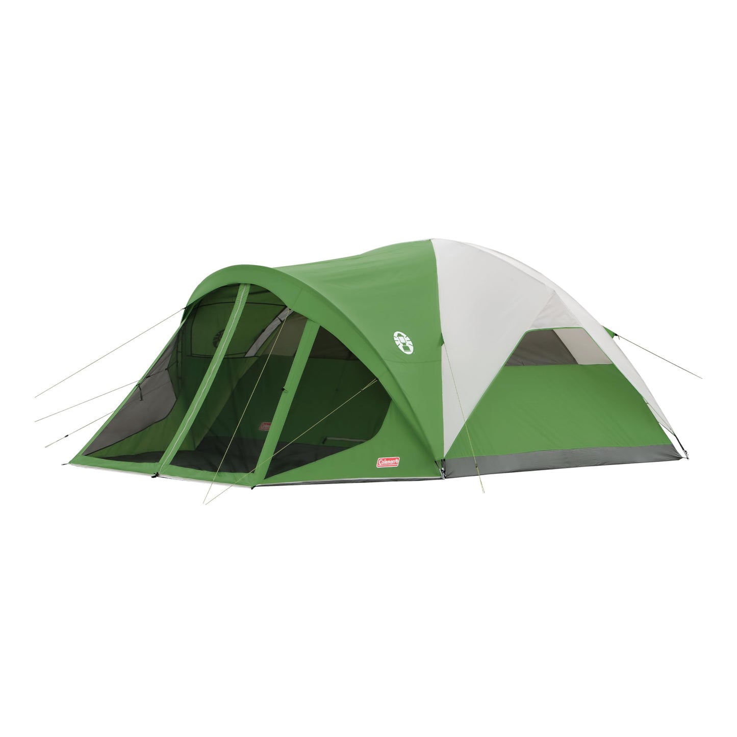 Coleman Evanston 6/8-Person Camping Tent with Screen Porch, Weatherproof Tent Sets Up in 15 Mins, Included Rainfly & Carry Bag, Made of PFAS-Free Materials