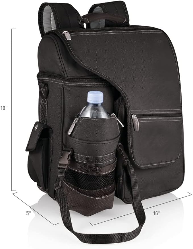 PICNIC TIME NCAA Florida State Seminoles Turismo Backpack Cooler with Water Bottle Carrier - Soft Cooler Backpack - Travel Cooler Bag