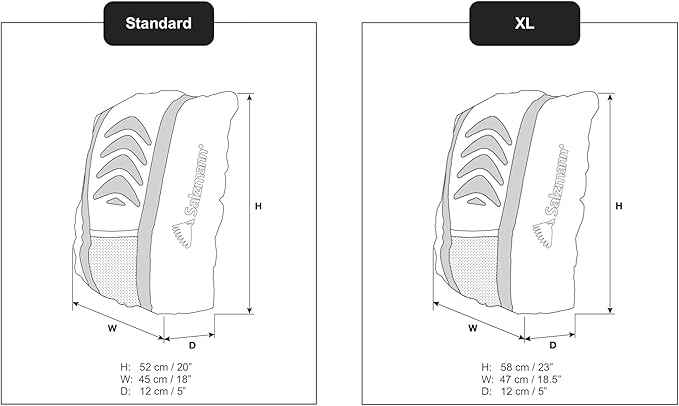 Salzmann Reflective Backpack Cover | High Visibility, Waterproof & Weatherproof | Ideal for Cycling, Running & Hiking