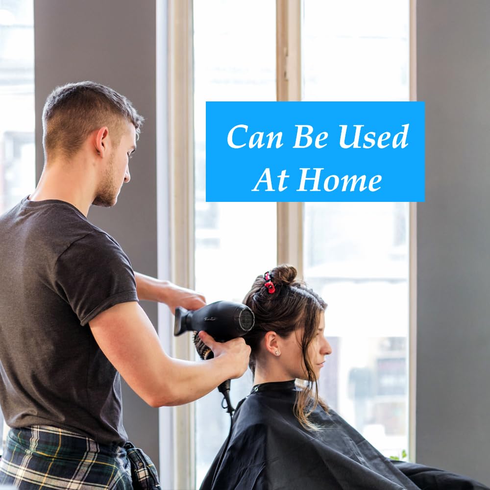 1 PACK Hair Salon Capes with Snap Closure Waterproof Hairdressing Styling Hair Cutting Coloring Nylon Cape with Brush for Barber Hairdressers