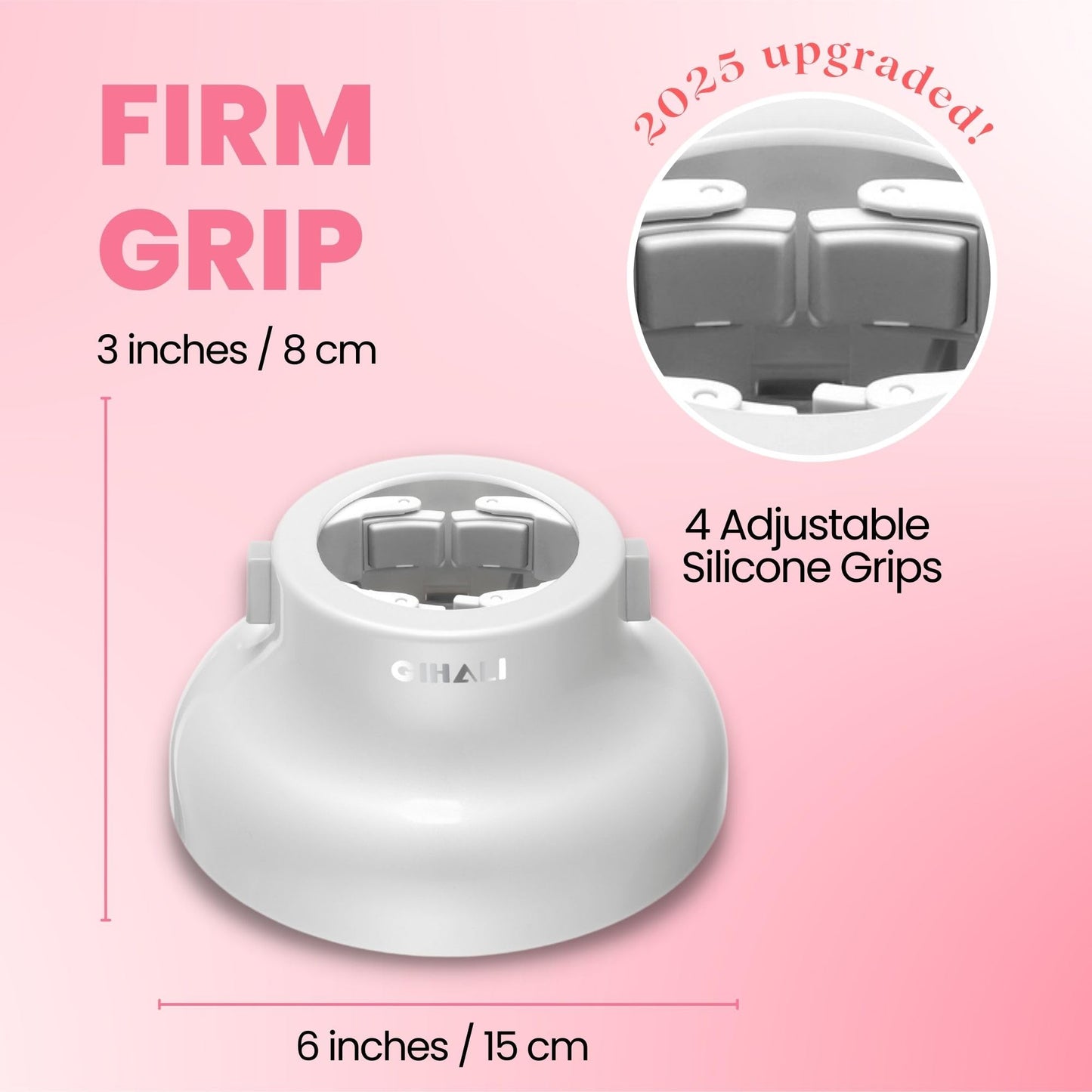 Universal Hair Diffuser “Super Sturdy” 1.7 Inch to 2.6 Inch for Natural Curly and Wavy Hair, Hair Dryer Attachment (White)