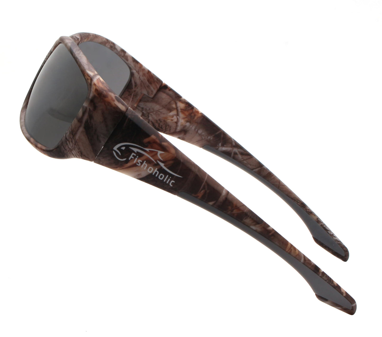 Fishoholic BiFocal - x1.5 x2.0 x2.5 (Reader) - Polarized Bi-Focal Fishing Sunglasses - UV400 Great Fishing Gift for Father Dad (x1.5-CAMO-MB)