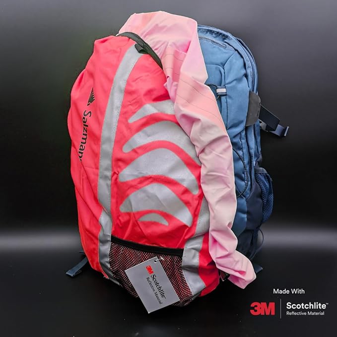 Salzmann Reflective Backpack Cover | High Visibility, Waterproof & Weatherproof | Ideal for Cycling, Running & Hiking