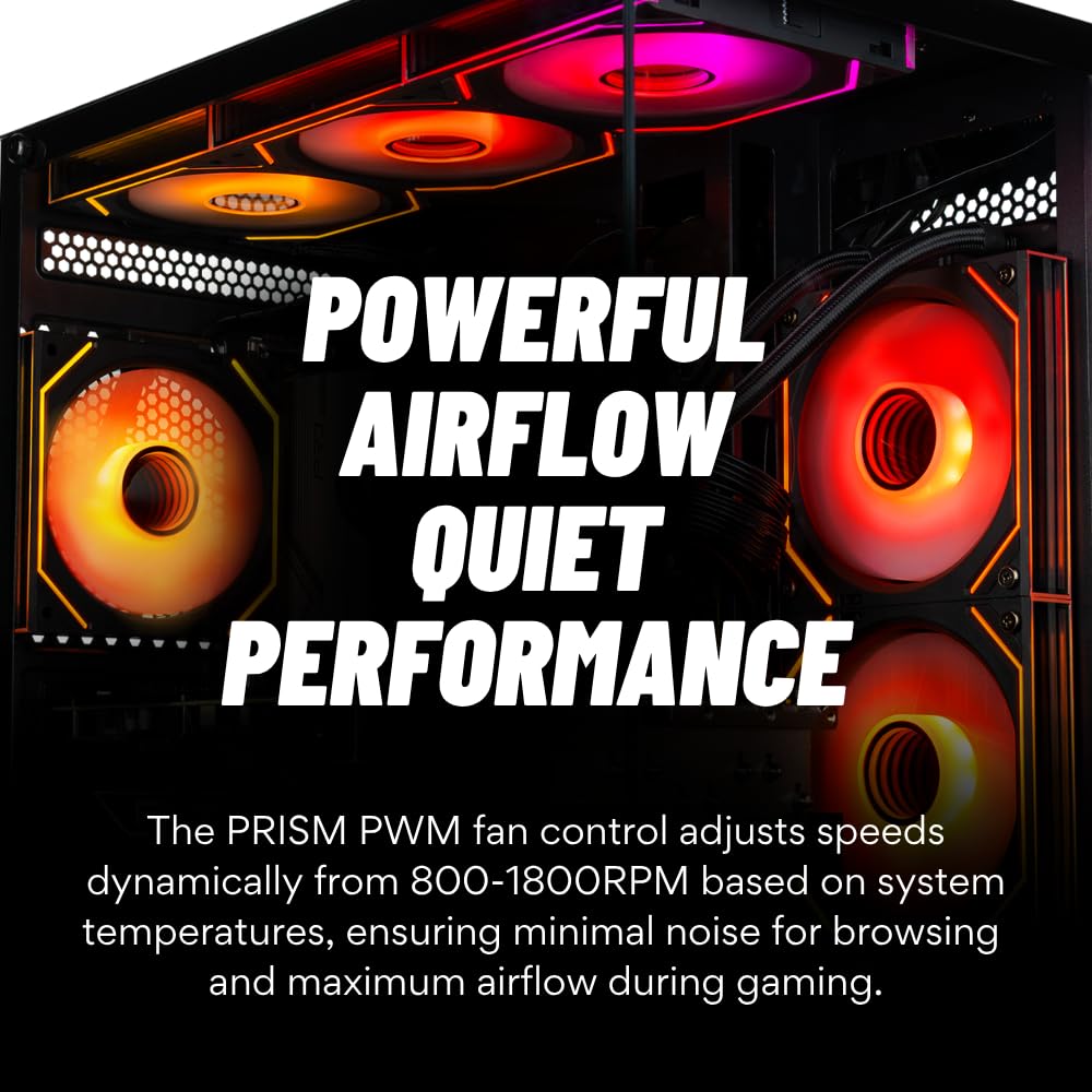 Panorama RTX 5060 Ti Gaming PC Desktop - Intel 14-Core 14600K (>i7-12700K), 32GB DDR5 RAM, 2TB NVMe Gen4 SSD, WiFi 6E+BT, WaterCooled, Windows 11 Pro - Best 2025 RGB Prebuilt Tower Computer for Gamers